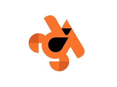 Gibbon Monkey animal ape flat geometric gibbon hanging monkey playful techonology