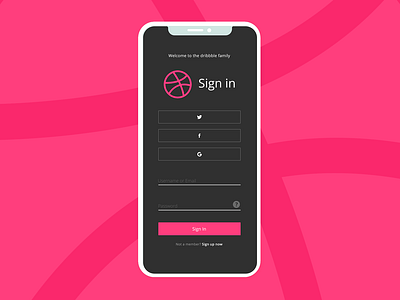 Dribbble login screen redesign app design design app flat mobile app mobile app design ui ux web website