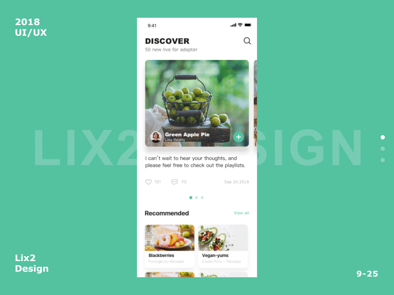 Foodlapplication interface-2 design gif ui ux