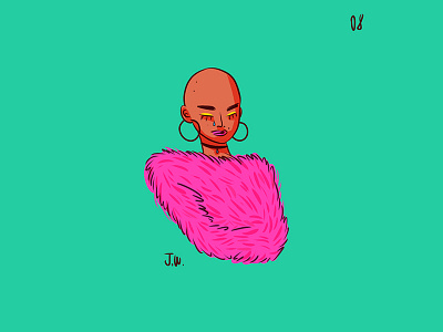 Fashion art charactedesign colorful culture drawing fashion girl happy illustration power queer strong