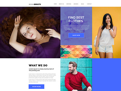 Clothing Brands Collections Website Design e commerce fashion landing ui ux design web