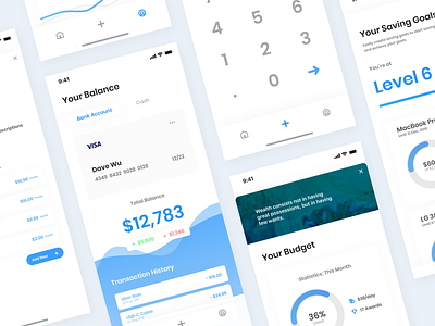 Finance App Concept app card clean finance minimal mobile money ui ux