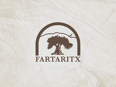 Fartaritx logo mediterranean nature oil olivera tree logo