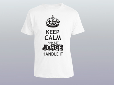 JORGE T Shirt Design illustration tshirt design