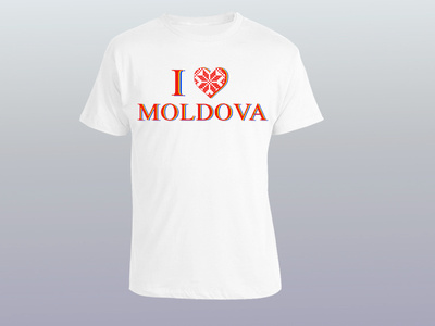 i LOVE MOLDOVA illustration t shirt design