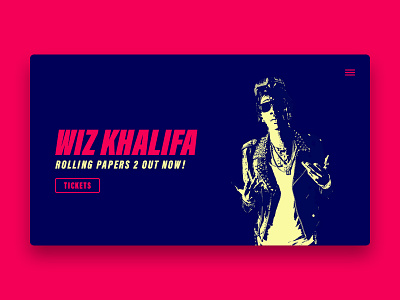 Wiz Khalifa - Website Concept clean concept art concept design design fan art fan page fun fun art joyson landing page landing page design landing page ui music ui ui design web ui web ui design website website concept wiz khalifa