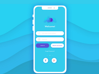 Aida App Presentation app design ui