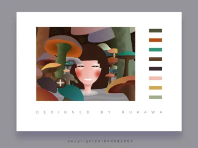 One related about the mushroom's imagination illustration