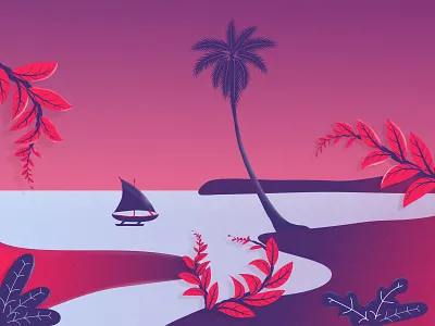 Guam design flat flat design guam illustration island tropical