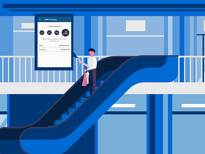 FAN Courier - video app presentation 2d animation 2d design character design illustration motion graphics