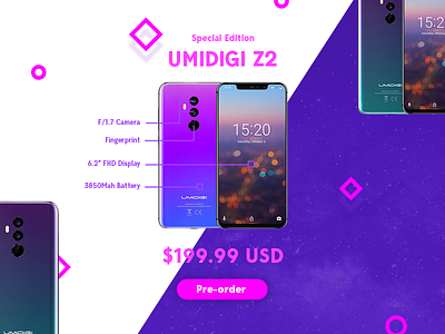 Daily UI Challenge Day #75 - Pre-order clean dailyui design gradient mobile ui ux