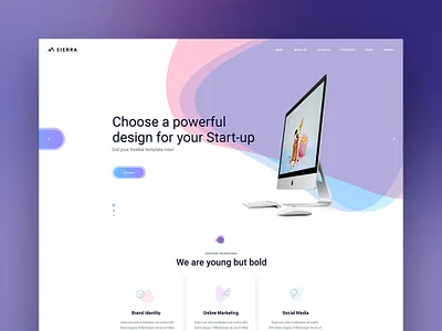 Sierra - Free template created for Colorlib.com creative design html5 modern psd template theme ui webdesign website wordpress