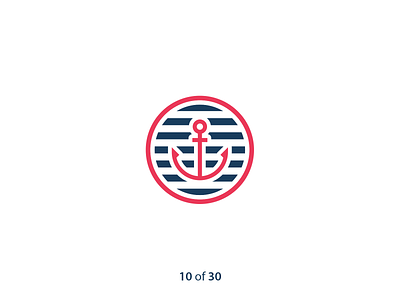 #ThirtyLogos Challenge Day 10 - Anchor 30 logos anchor branding challenge clothing daily design fashion logo sea thirty day logo challenge thirtylogos vector