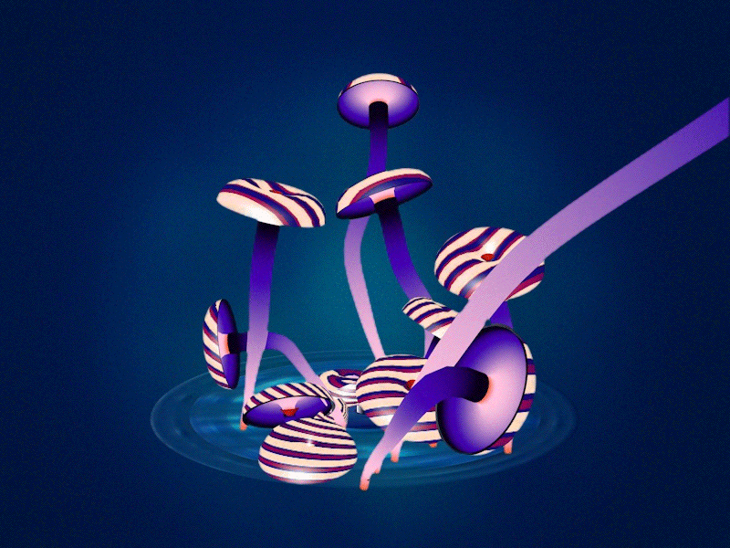 Progressive mushrooms animation autumn cycle mushroom music