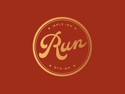 MCR Badge badge design illustration run running typography