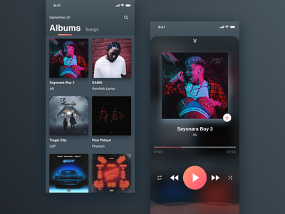 #UI008 Music interface music ui