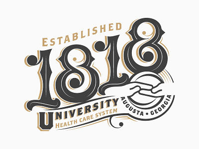 1818 anniversary lettering numbers