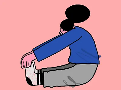 Warm-Up Stretch character design design illustration portrait