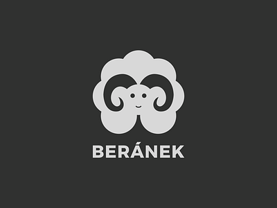Beránek graphic design icon logo vector