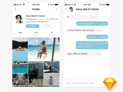 Shots app app chat design flat instagram mobile app mobile application photography sketch ui ux