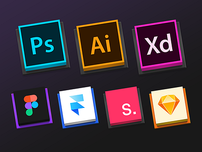 Design Tools Square Icns Sets concept download figma framer x free icns icon illustrator invision studio mac app personal photoshop resources sketch