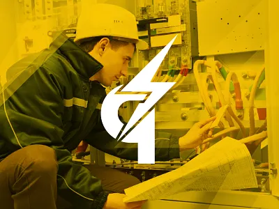 Pedro Canossa Logo adobe brand branding design electrician electricity illustrator letter logo minimal monogram photoshop