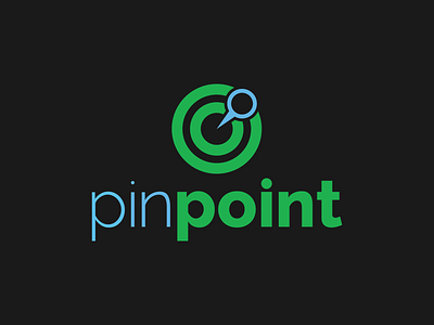 PinPoint App Logo app badge branding design flat graphic design graphic art icon illustrator logo type typography ui ux vector