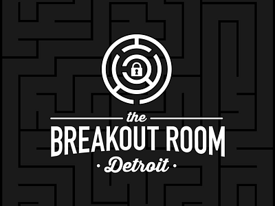 The Breakout Room Logo badge branding design flat graphic design graphic art icon illustrator logo type typography vector