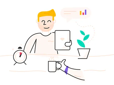 Illustration Style brand brand identity branding homepage icon icons illustration ipad people product time ui web design website