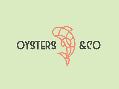 Oysters & Co Logo design icon logo vector