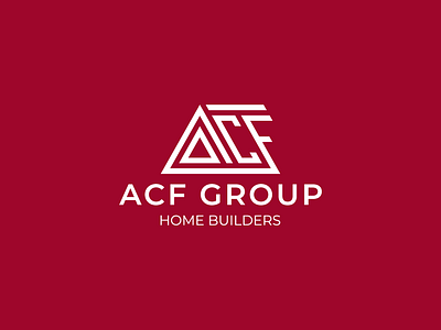 ACF Group Home Builders builders construction home house minimal minimalist monogram triangle