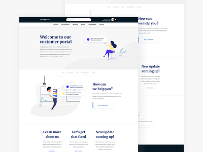 Customer Portal application customer portal design help interface design ui web