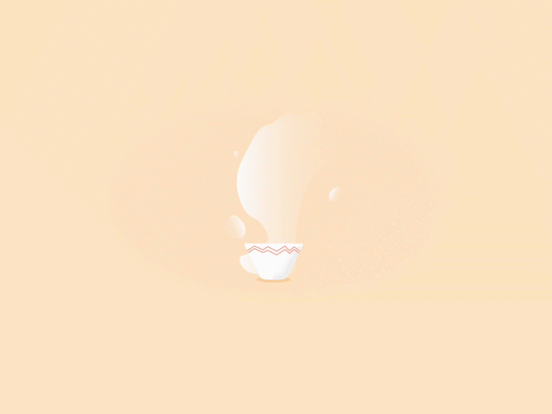 The Grow after effect flat illustration plant smoke vector