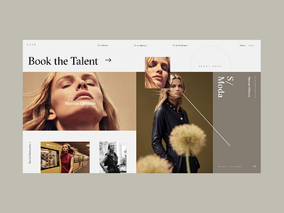 HASH Platform Photographer Preview Page book concept design fashion grid highlight homepage interface logo photo photographer preview showcase talent typography ui ux web website