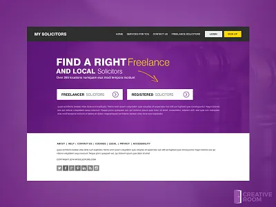 My Solicitors adobe art brand branding concept creative design digital flat freelance identity solicitor typography ui ux web