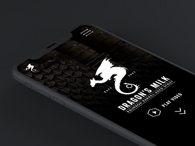 Dragon's Milk Website beer bourbon dark dark ui dragon dragons milk gothic information architecture medieval mobile responsive stout user experience user interface