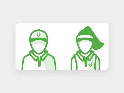 Default Golfer User Image flat golf illustration sketch swingu ui