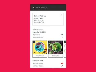 Daily UI #007 daily 100 dailyui007 ecommerce settings smoothies
