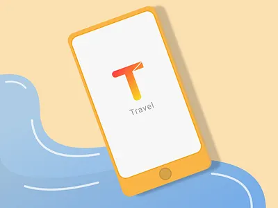Daily UI #005: App Icon 100 day ui challenge app app icon beach blue daily ui 005 daily ui 5 daily ui challenge daily ui challenge 5 design icon illustration logo mobile mobile app orange red travel ui ui design