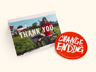 Thank You Card & Sticker branding campaign design