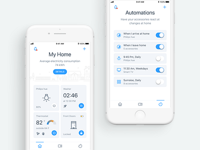 Smart Home app design house illustartion ios iot mobile smart home ui ux