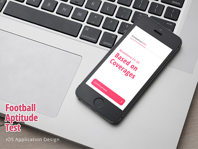 Football Aptitude Test Mobile App Design android app app aptitude test design football football test ios soccer app ui ux