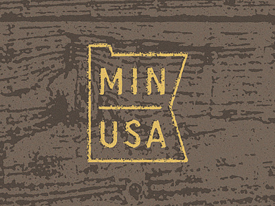 Posters for Parks Detail 2 badge design grunge icon logo mark minnesota symbol type typography usa wood woodgrain