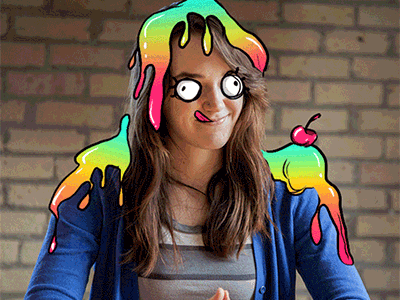 Ice Cream Selfie 2d animation animation cel animation hand drawn animation illustration motion design