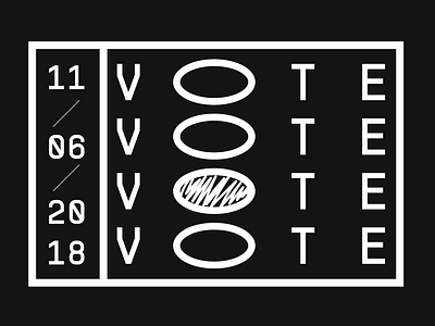 VOTE design typography