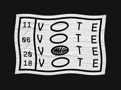 VOTE design typography