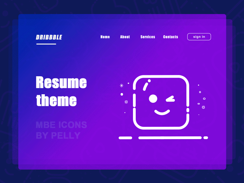 Icon resume theme (mbe) ui 品牌 图标 设计