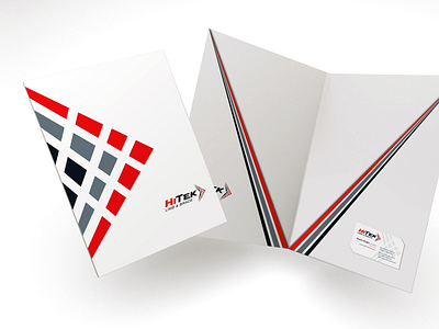 HiTek folder design corporate folder folder folder design graphic design