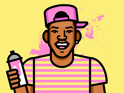 Fresh Prince 90s fresh prince portrait vector will smith