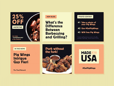 Pig Wings — 2 𝑜𝑓 2 barbecue bbq instagram pig posts social social media wings